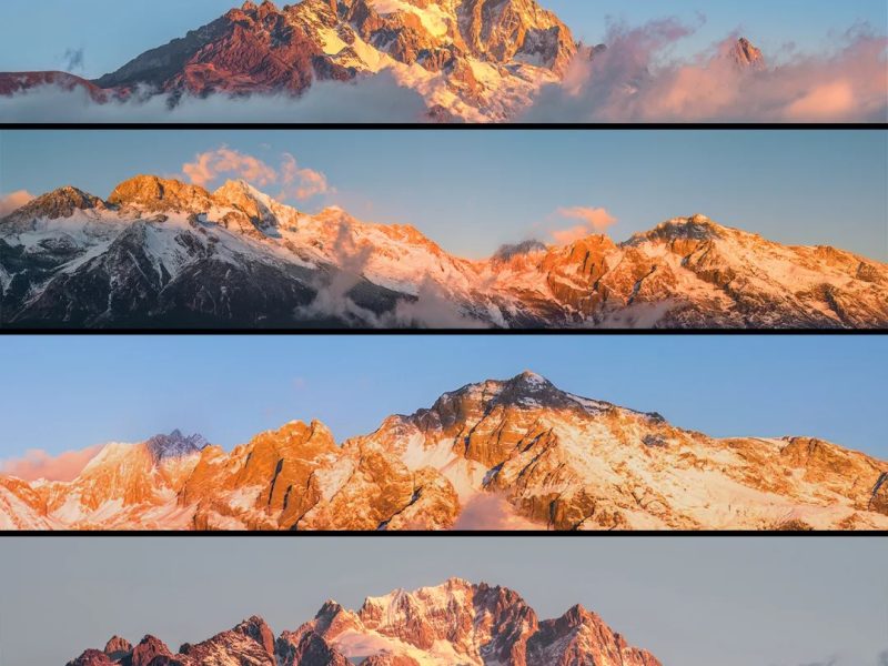 🏔️人生中的第一座雪山丨日照金山